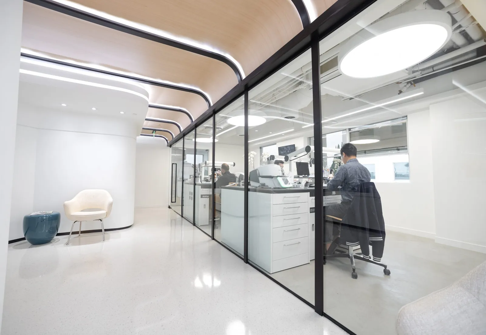 The in-house ceramics lab at Apa Aesthetic Beverly Hills
